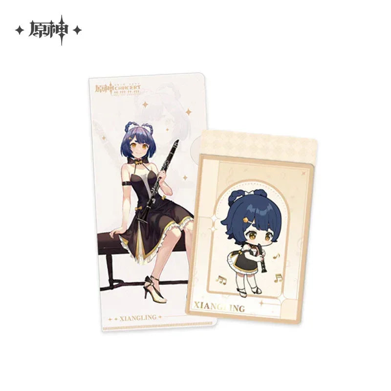 Melodies of an Endless Journey Character Series Merch Ticket Holder / Xiangling ACG Go Anime www.acg-go.com Badge, Barbara, Beidou, Diluc, Kaeya, Klee, Ningguang, Qiqi, Theme Artwork, Venti, Xiangling