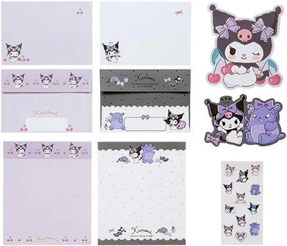 Sanrio Character Letter Set Kuromi ACG Go Anime www.acg-go.com Cinnamoroll, Hello Kitty, Kuromi, Pompom Purin, Sanrio, Stationary