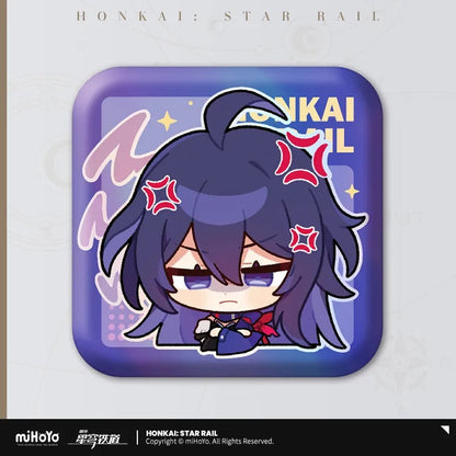 Pom-Pom Exhibition Series Square Tinplate Badge