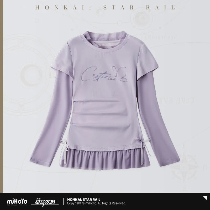 Honkai: Star Rail Castorice Theme Impression Series Faux Two-piece T-shirt