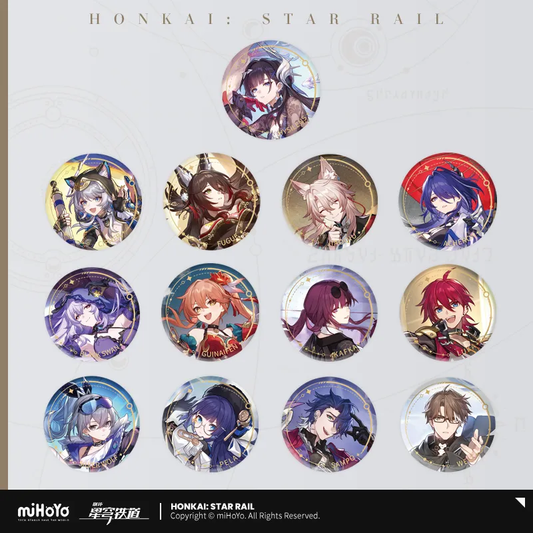 The Nihility Character Warp Artwork Tinplate Badge