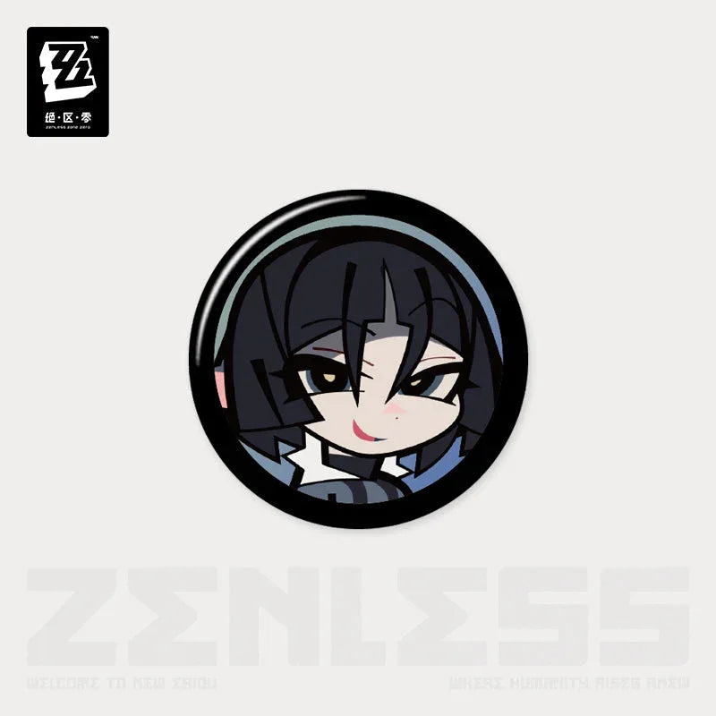 Affinity Excellent Series Agent Avatar Mini Badge Mystery Box Vol.3 Zenless Zone Zero All Set (8 pcs) ACG Go Anime www.acg-go.com Badge, Burnice White, Caesar King, Jane Doe, Lighter, Mystery Box, Qingyi, Seth Lowell, Tsukishiro Yanagi, Zenless Zone Zero, Zhu Yuan