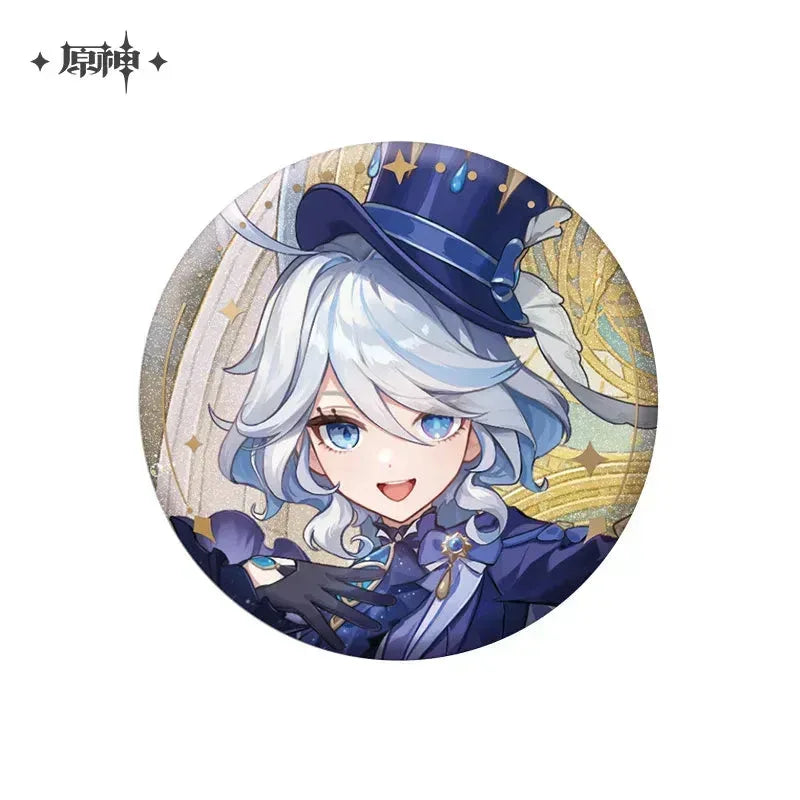 Genshin Impact Anecdote Series Badge Furina ACG Go Anime www.acg-go.com Alhaitham, Arlecchino, Badge, Baizhu, Chasca, Chiori, Citlali, Clorinde, Cyno, Dehya, Emilie, Furina, Kamisato Ayato, Kinich, Lyney, Mavuika, Mualani, Nahida, Navia, Neuvillette, Nilou, Sigewinne, Theme Artwork, Tighnari, Wanderer, Wriothesley, Xianyun, Xilonen, Yae Miko, Yelan