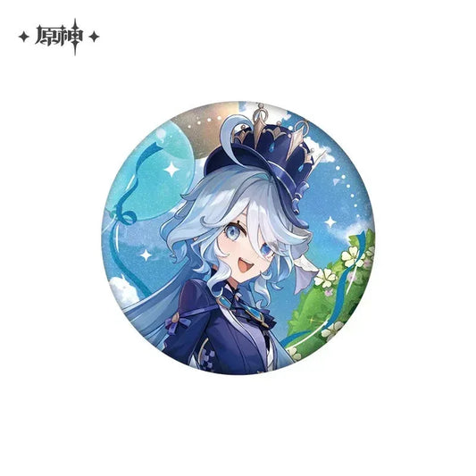 Genshin Impact Anniversary Celebration Series Badge Third Anniversary - Furina ACG Go Anime www.acg-go.com Aether, Badge, Furina, Lumine, Nahida, Paimon, Venti, Zhongli