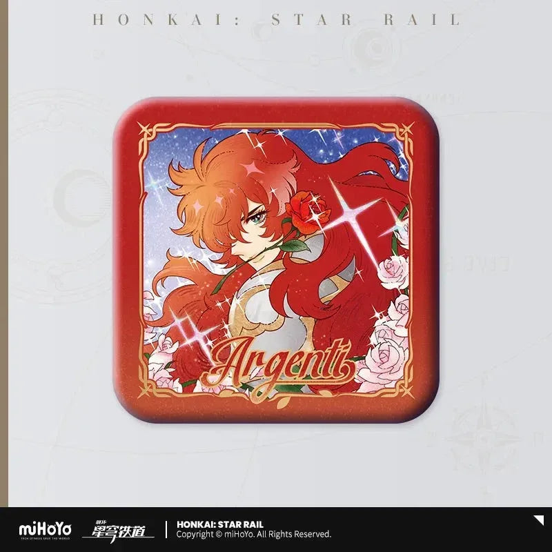 Honkai: Star Rail Argenti Gorgeous Series Tinplate Badge A ACG Go Anime www.acg-go.com Argenti, Badge