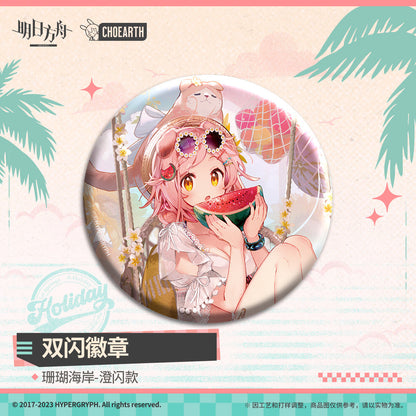 arknights coral coast series glittering shikishi badge ACG GO