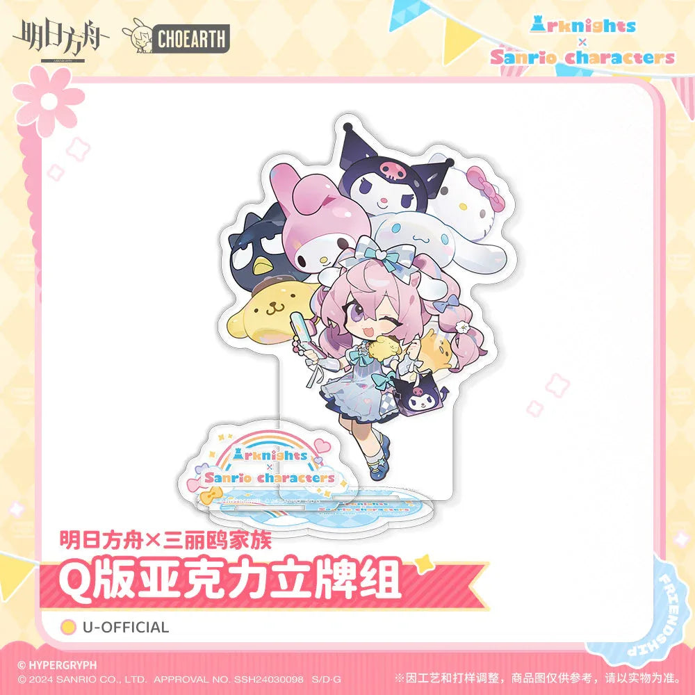 Arknights x Sanrio Chibi Acrylic Stand Set U-Official ACG Go Anime