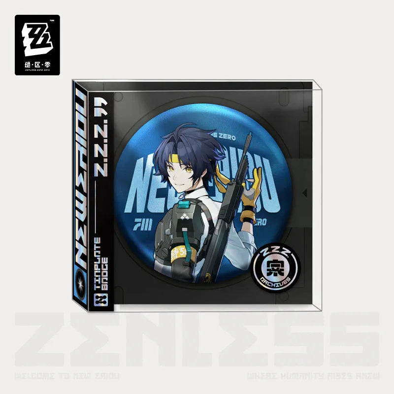 Artwork Series Section 6 Tinplate Badge Zenless Zone Zero Harumasa ACG Go Anime www.acg-go.com Badge, Hoshimi Miyabi, Soukaku