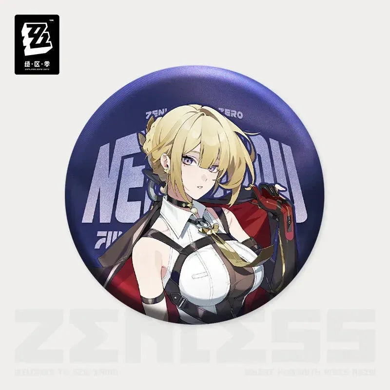 Artwork Series Tinplate Badge Stars of Lyra Zenless Zone Zero Evelyn Chevalier ACG Go Anime www.acg-go.com Astra Yao, Badge, Evelyn Chevalier