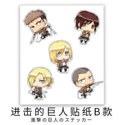 Multiple Character Stickers Attack on Titan B ACG Go Anime www.acg-go.com Sticker