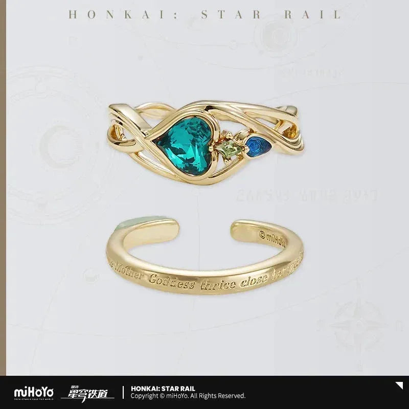 Honkai: Star Rail Aventurine Theme Impression Series Ring Set Ring Set ACG Go Anime www.acg-go.com Apparel, Aventurine