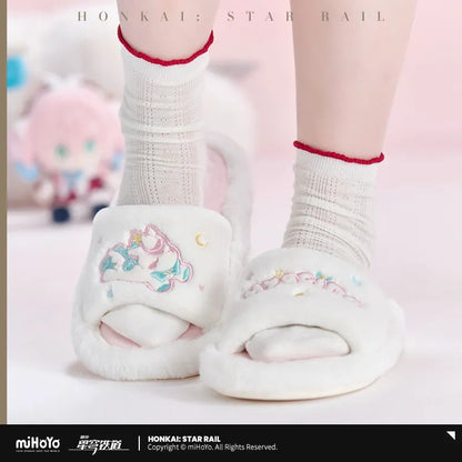 Honkai: Star Rail Hyacine Theme Impression Series Plush Slippers