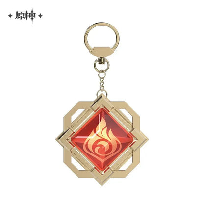 FES 2023 Series Vision Keychain Genshin Impact Liyue Pyro ACG Go Anime www.acg-go.com Anemo, Cryo, Dendro, ELectro, Geo, Hydro, Pendant & Keychain, Pyro, Vision