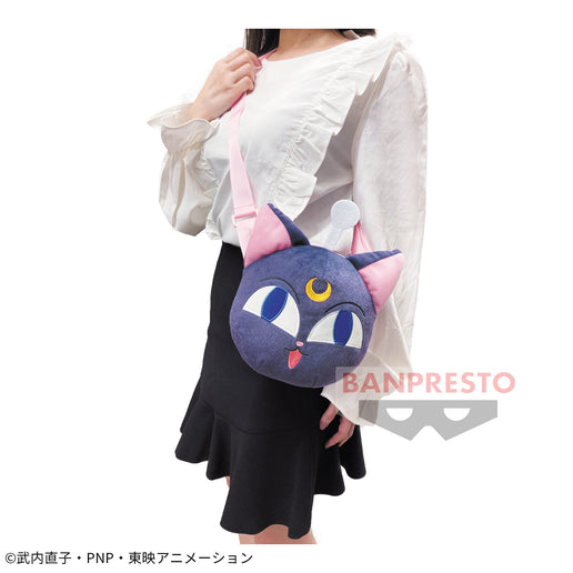 bandai spirits sailor moon 30th anniversary luna plush purse ACG GO