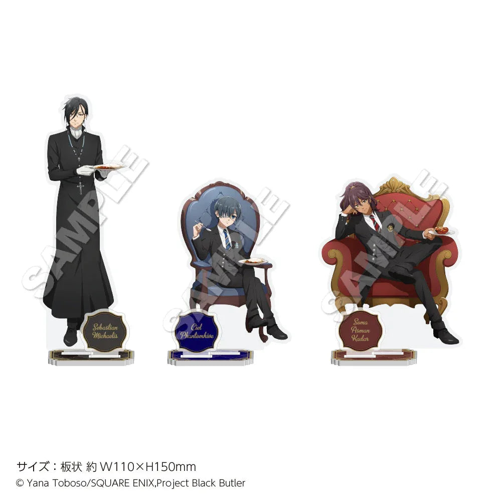 Black Butler Public School Arc Acrylic Stand Sebastian Michaelis ACG Go Anime www.acg-go.com Ciel Phantomhive, Sebastian Michaelis, Soma Asman Kadar, Standee