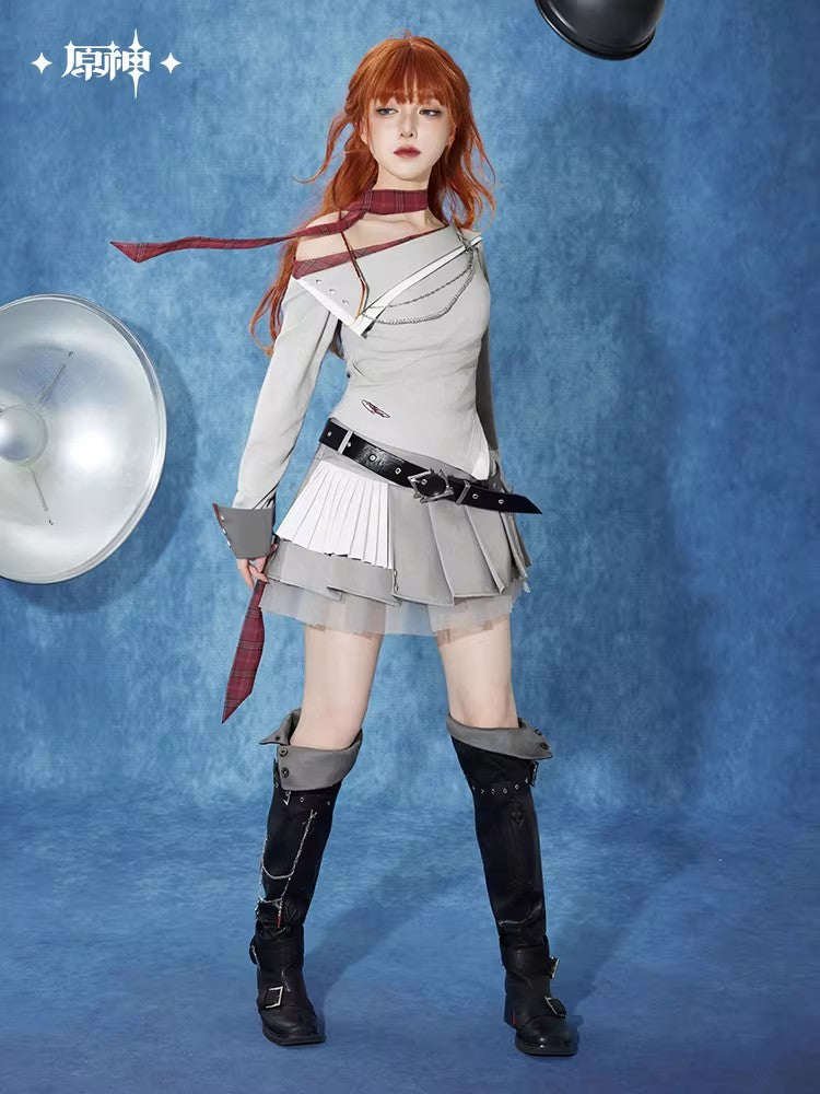 Genshin Impact Tartaglia Theme Impression Series Over-The-Knee Fold-Down Boots