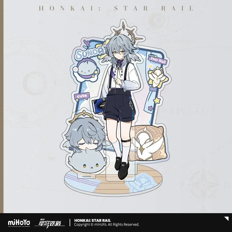 Boys Dormitory Series Acrylic Stand Honkai: Star Rail Sunday ACG Go Anime www.acg-go.com Blade, Dan Heng, Jing Yuan, Stand, Sunday