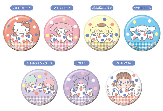 Sanrio Characters x PEKO Together In Fun Forever Series Badge Vol. 2 Mystery Box