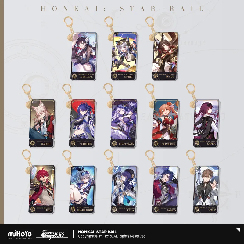 The Nihility Character Warp Artwork Acrylic Keychain