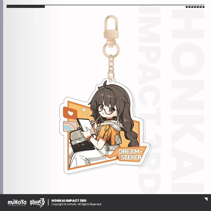 Honkai Impact 3rd Little Tea Party Series Vol.2 Acrylic Keychain Dream Seeker ACG Go Anime www.acg-go.com Coralie, Dream Seeker, Helia, Honkai Impact 3rd, Pendant & Keychain, Senadina, Songque