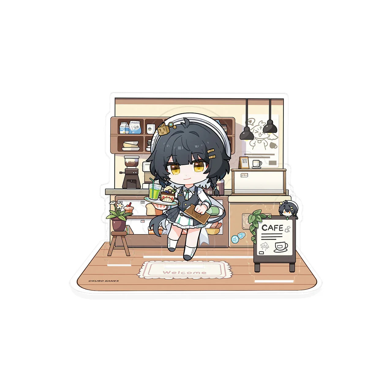 Wuthering Waves When the Skies Align Theme Rover Chibi Scene Acrylic Stand Female Rover ACG Go Anime www.acg-go.com Female Rover, Male Rover, Stand, Wuthering Waves