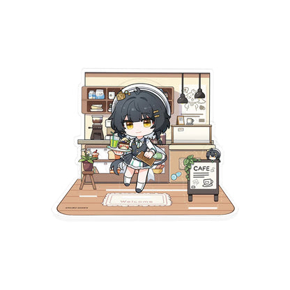 Wuthering Waves When the Skies Align Theme Rover Chibi Scene Acrylic Stand Female Rover ACG Go Anime www.acg-go.com Female Rover, Male Rover, Stand, Wuthering Waves