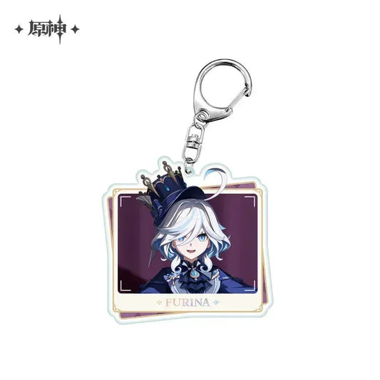 Genshin Impact Character PV Series Acrylic Keychain - Fontaine Furina ACG Go Anime www.acg-go.com Clorinde, Emilie, Furina, Lyney, Navia, Neuvillette, Pendant & Keychain, Sigewinne, Theme Artwork, Wriothesley