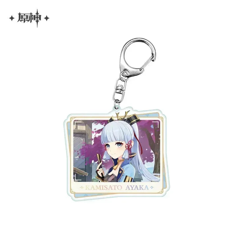 Genshin Impact Character PV Series Acrylic Keychain - Inazuma Kamisato Ayaka ACG Go Anime www.acg-go.com Arataki Itto, Chiori, Kaedehara Kazuha, Kamisato Ayaka, Kamisato Ayato, Pendant & Keychain, Sangonomiya Kokomi, Theme Artwork, Yae Miko, Yoimiya