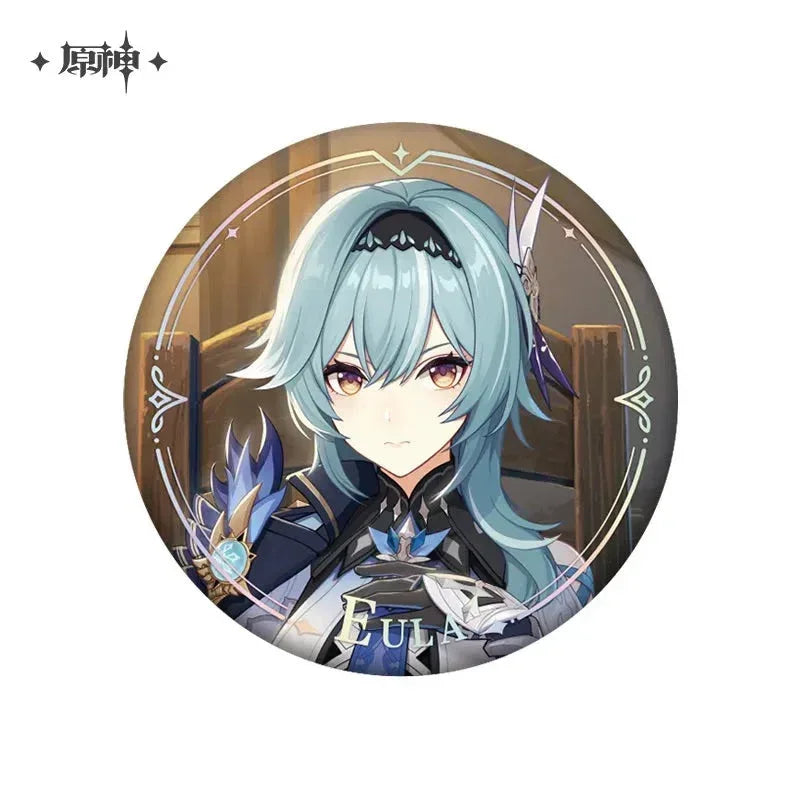 Genshin Impact Character PV Series Badge - Mondstadt Eula ACG Go Anime www.acg-go.com Albedo, Badge, Eula, Klee, Theme Artwork, Venti