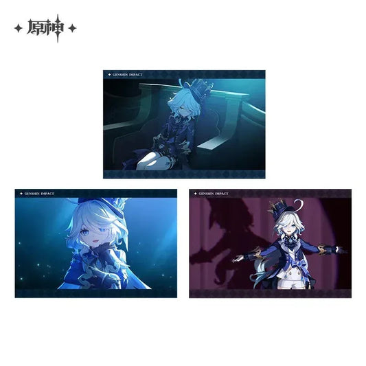Genshin Impact Character PV Series Photo Card and Album - Fontaine Furina ACG Go Anime www.acg-go.com Art Decor, Card, Clorinde, Emilie, Furina, Lyney, Navia, Neuvillette, Sigewinne, Theme Artwork, Wriothesley