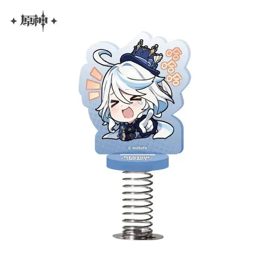 Genshin Impact Chibi Emojis Series Happy Shaking Acrylic Stand Court of Fontaine Furina ACG Go Anime www.acg-go.com Charlotte, Chevreuse, Clorinde, Court of Fontaine, Emilie, Freminet, Furina, Lynette, Lyney, Navia, Neuvillette, Sigewinne, Stand, Wriothesley