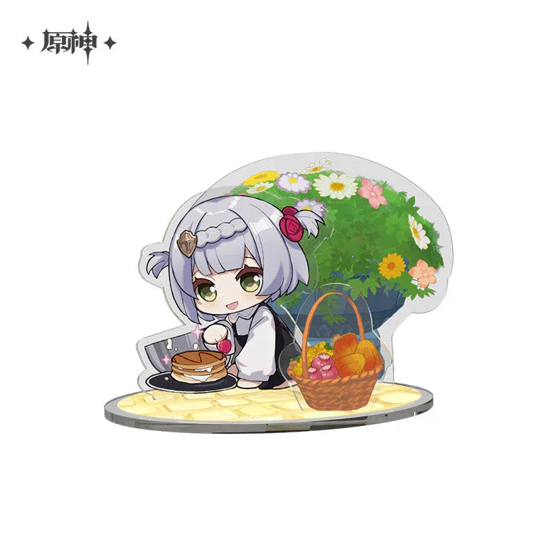 Childhood’s Treasure Series Merch Genshin Impact Scene Stand / Noelle ACG Go Anime www.acg-go.com Badge, Diluc, Ganyu, Kaeya, Ningguang, Noelle, Pillow, Stand, Tartaglia, Theme Artwork