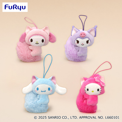 FuRyu Sanrio Characters - Heisei Fluffy Tail Mascot Plush