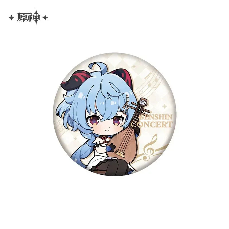 Concert 2023 Series Character Chibi Badge Genshin Impact Ganyu ACG Go Anime www.acg-go.com Albedo, Badge, Diona, Eula, Ganyu, Tartaglia, Xiao, Zhongli