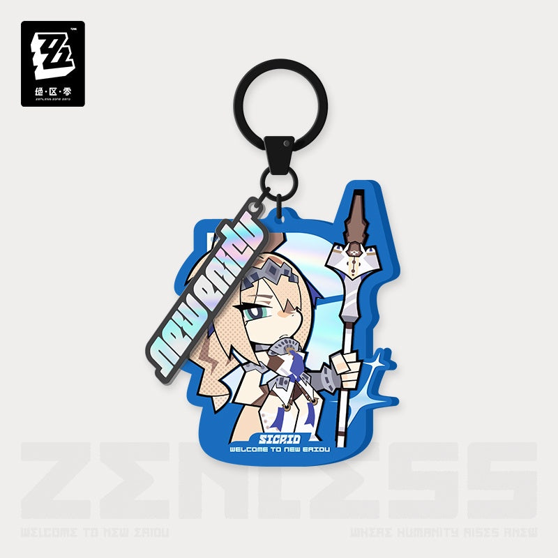 Zenless Zone Zero New Eridu Series Airspace Patrol Department (A.P.D.) Chibi Acrylic Keychain