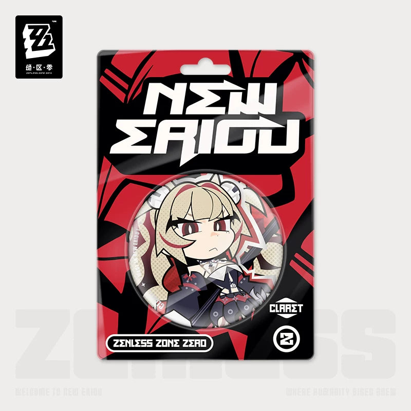 Zenless Zone Zero New Eridu Series Flint Workshop Chibi Tinplate Badge