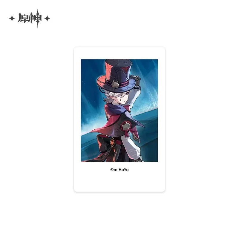 Two Worlds A Flame The Crimson Night Fades Card Lyney Ver. Genshin Impact (Not For Sale) Lyney ACG Go Anime www.acg-go.com Art Decor, Card, Lyney