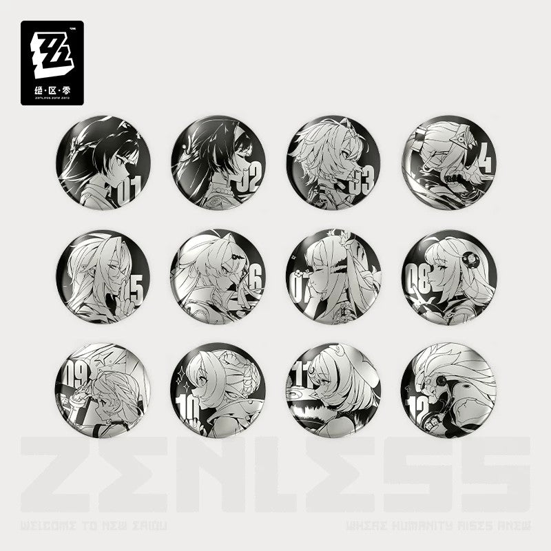 Zenless Zone Zero Time Signal Research Series Metallic Mirror Badge Vol.2
