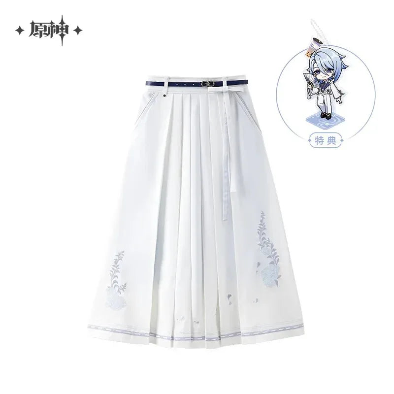 Kamisato Ayato Theme Impression Series Long Pleated Skirt Genshin Impact S ACG Go Anime www.acg-go.com Apparel, Kamisato Ayato, Skirt