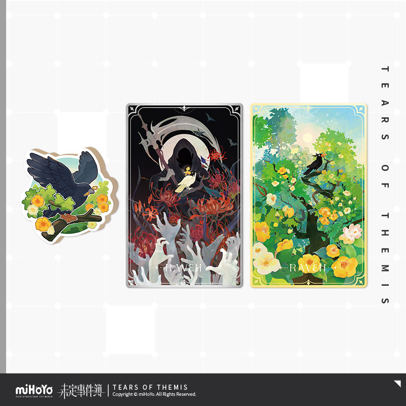 Dream And Hereafter Series Wooden Relief Refrigerator Magnet Commemorative Card Set