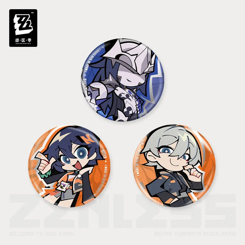 Zenless Zone Zero New Eridu Series Proxy/Phaethon Chibi Tinplate Badge