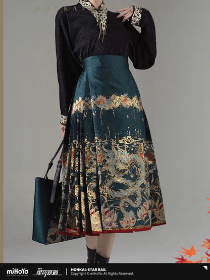 dan heng imbibitor lunae theme impression series zipper mian skirt ACG GO