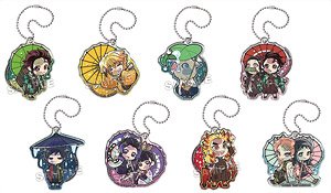 demon slayer deformed japanese umbrella acrylic keyring keychain mystery box takaratomy arts ACG GO