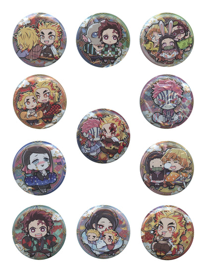 demon slayer kimetsu no yaiba character banchoukou can badge vol 5 gashapon ACG GO