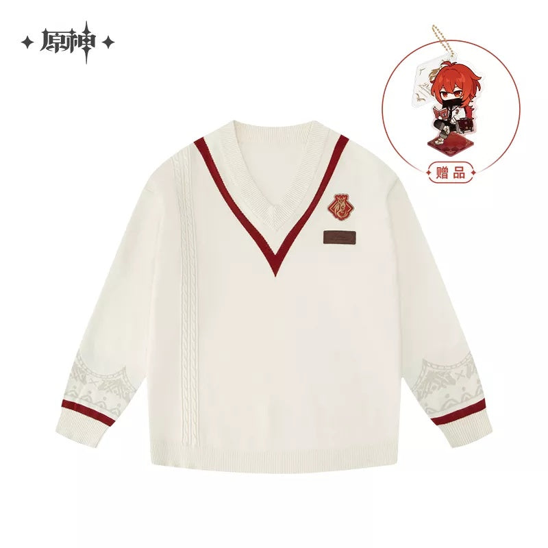 diluc ragnvindr series white sweater ACG GO