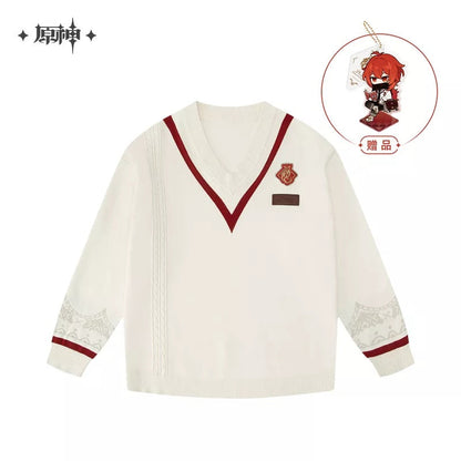 diluc ragnvindr series white sweater ACG GO