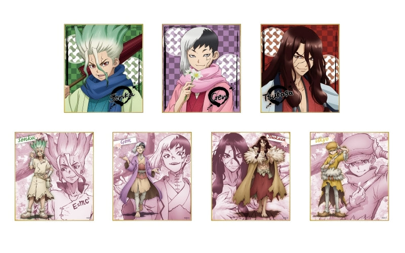 dr stone trading mini colored art board mystery box ACG GO