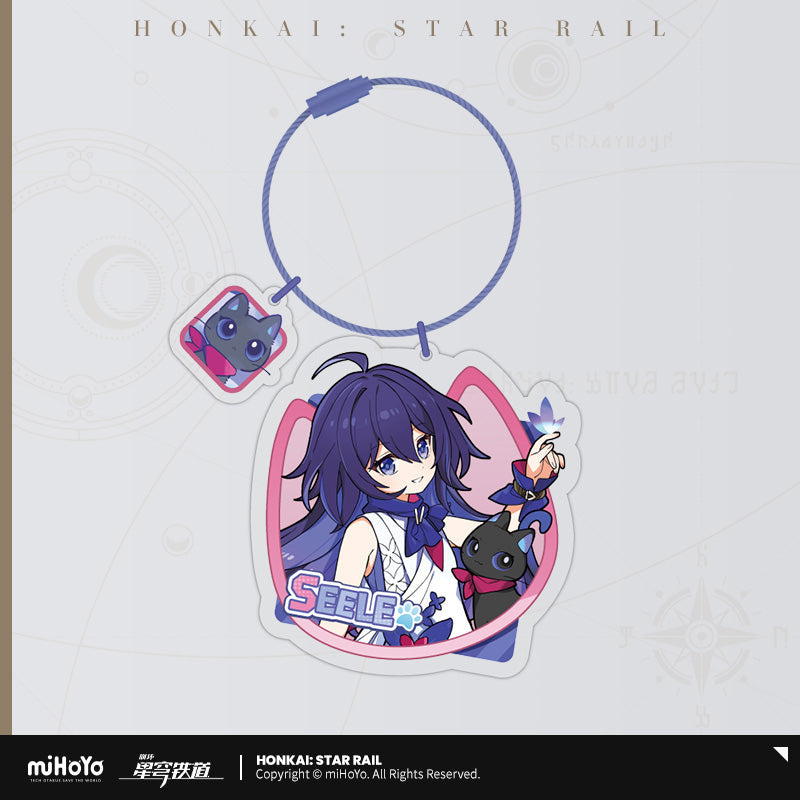 Little Cat Series Acrylic Keychain