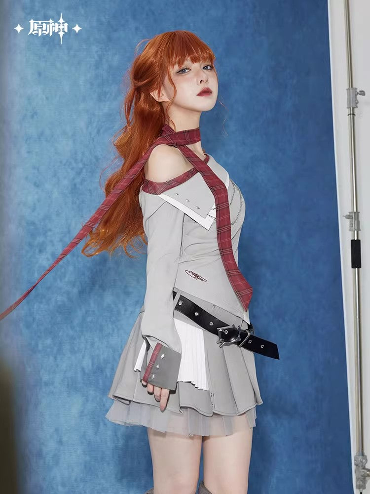 Genshin Impact Tartaglia Theme Impression Series Asymmetrical Long-Sleeve Knitwear