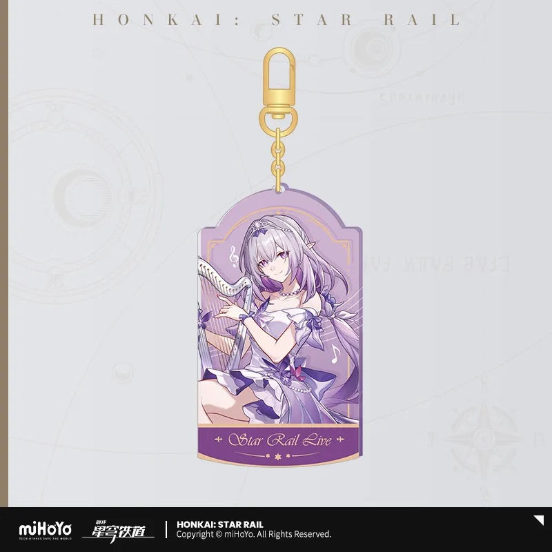 LIVE Series Quicksand Acrylic Keychain